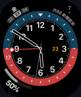 Apple Watchの文字盤に次のバスを表示。